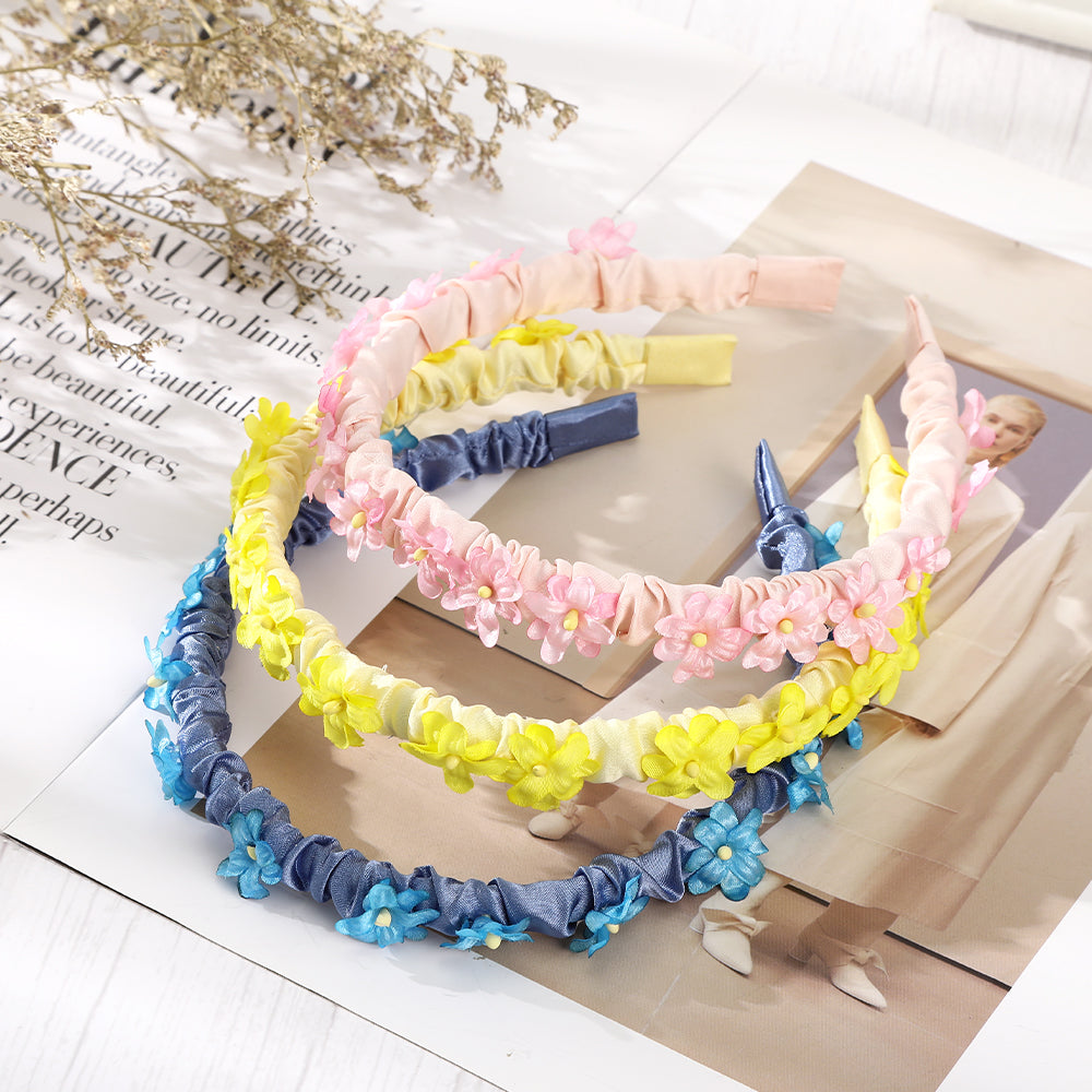 【Awaytr】 CB1359 pleated flower headband