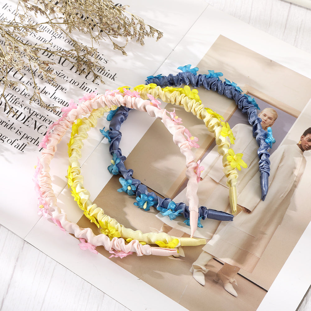 【Awaytr】 CB1359 pleated flower headband