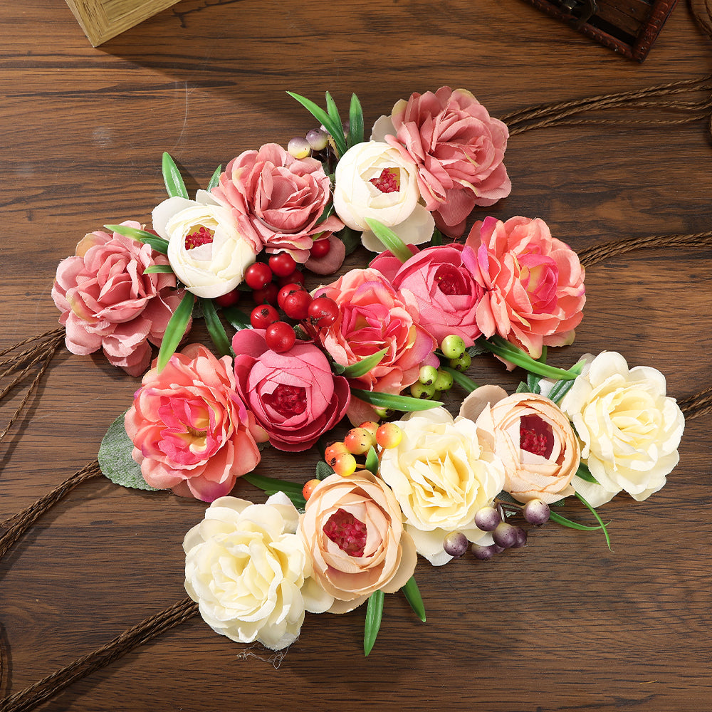 【Awaytr】CB1378 Simulation rose wreath