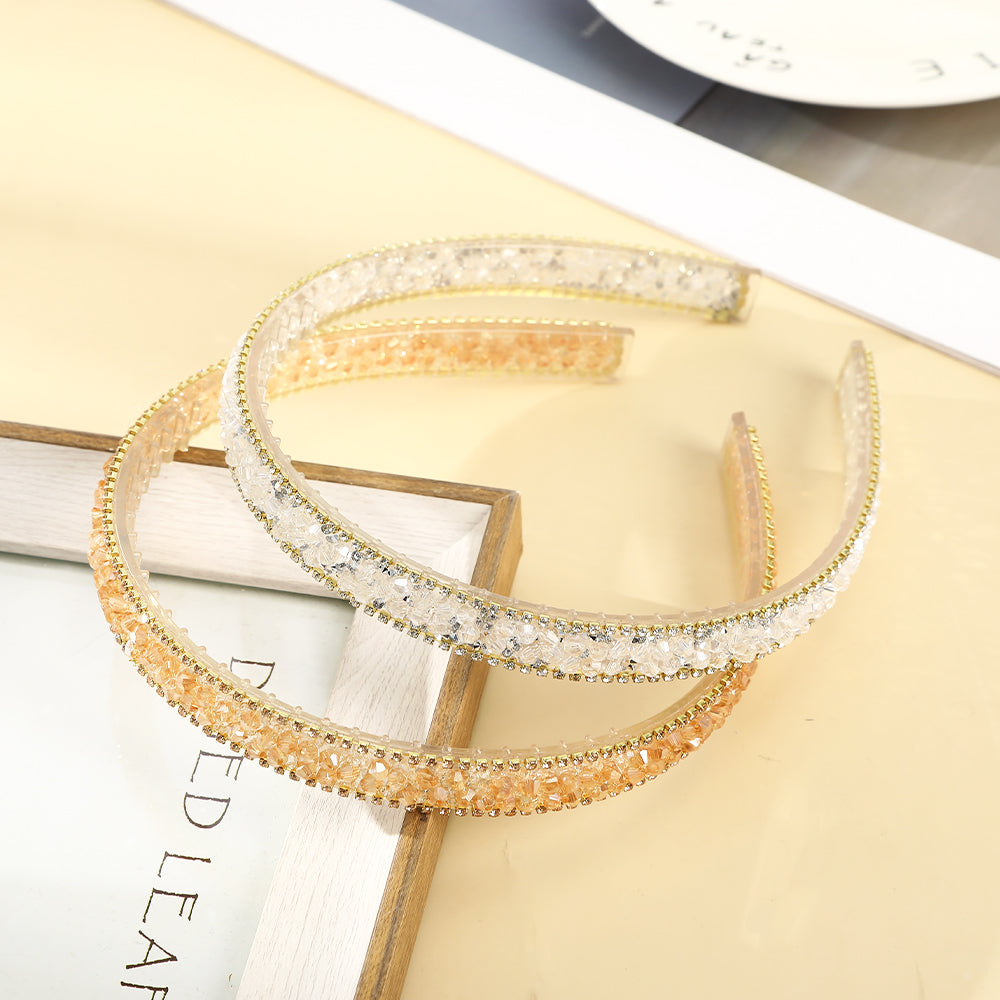 【Awaytr】CB1388 Rhinestone Beaded Headband