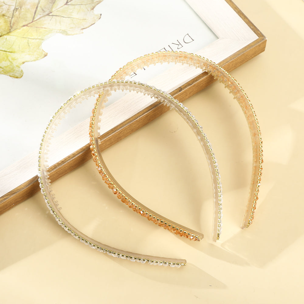 【Awaytr】CB1388 Rhinestone Beaded Headband