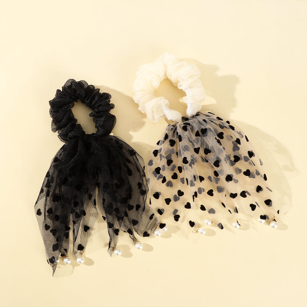 【Awaytr】CD1627 Love Pearl Lace Colon Hairband