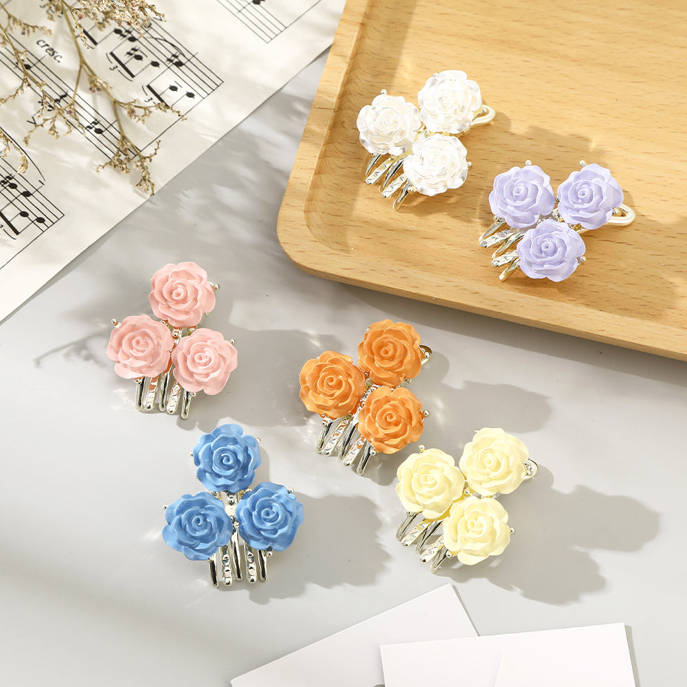 【Awaytr】CD1641 rose alloy hair clip