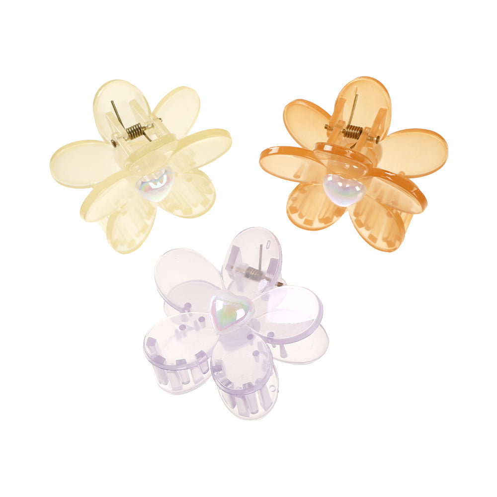 【Awaytr】 CB1408 6cm pearl flower hair claw clip