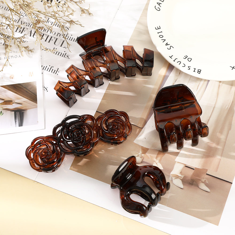 【Awaytr】CB1400 caramel hair claw clip