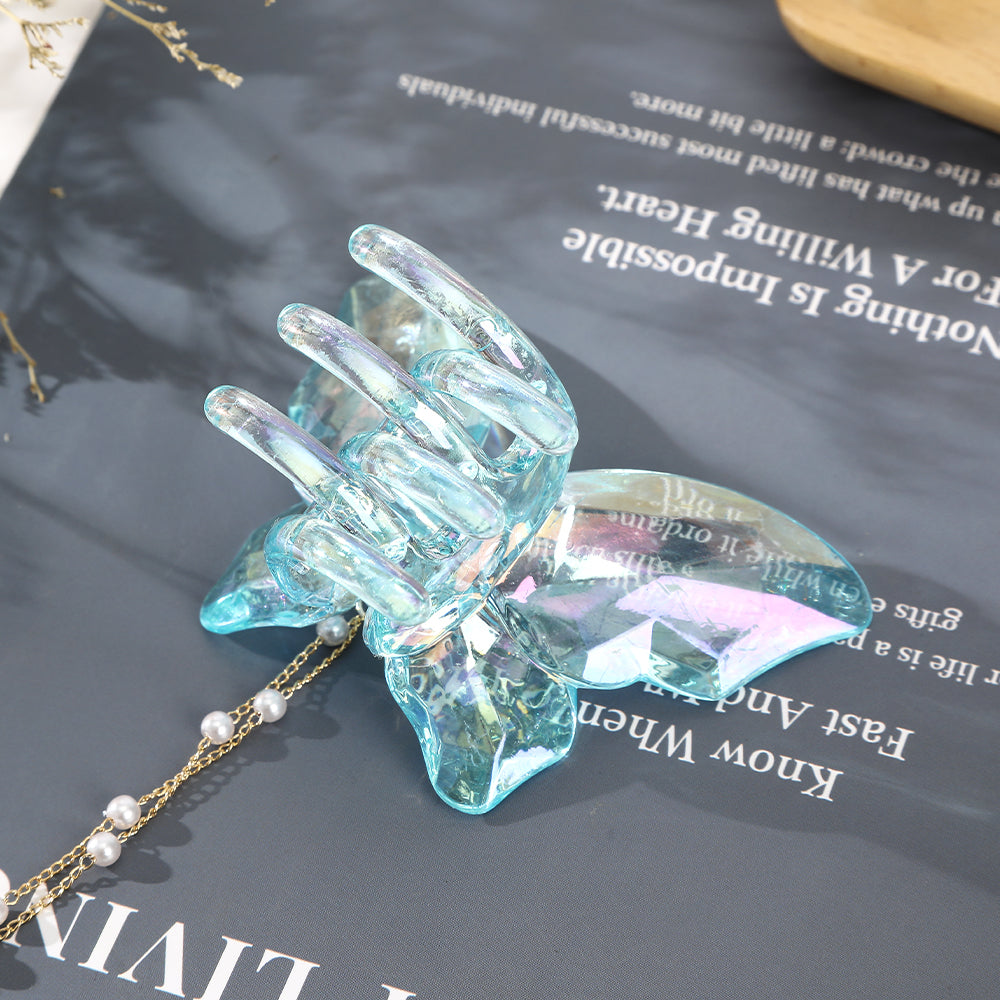 【Awaytr】CB1422 Butterfly Pearl Tassel Hair Claw Clip