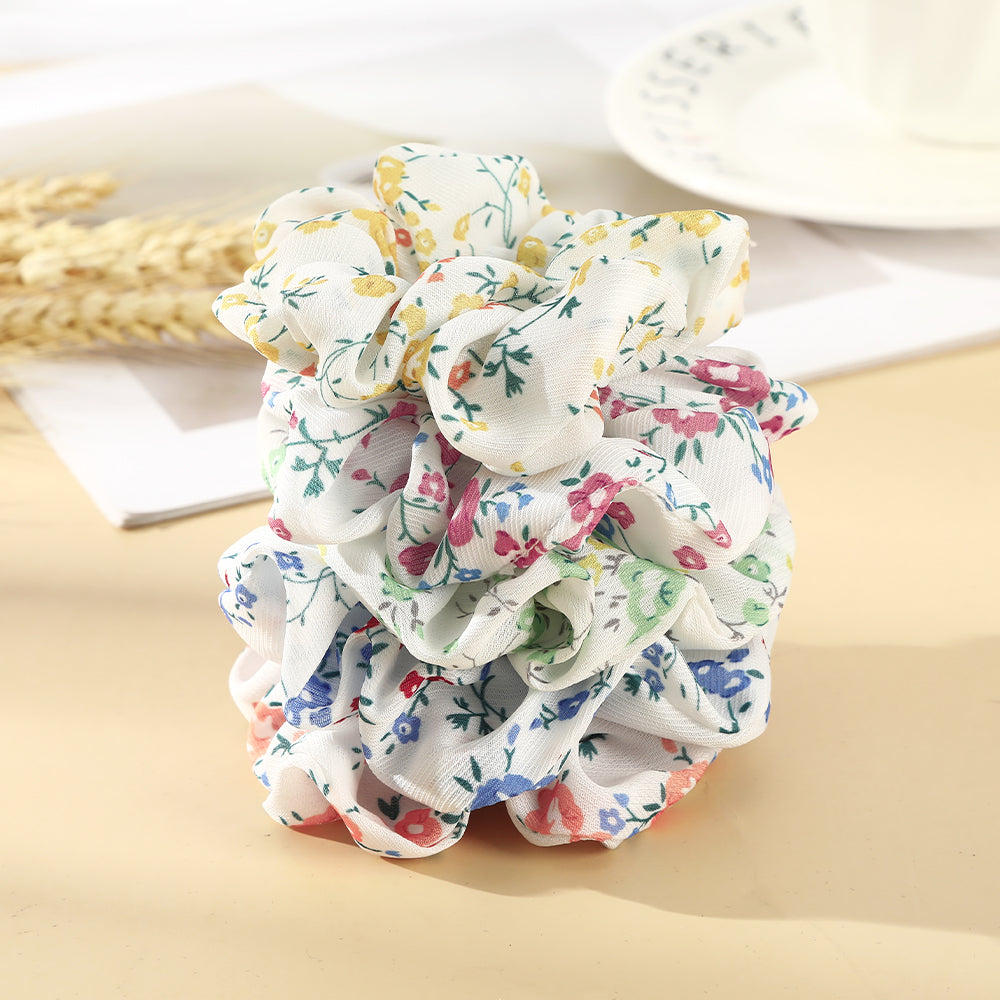 【Awaytr】CD1655 Floral large intestine hair ring