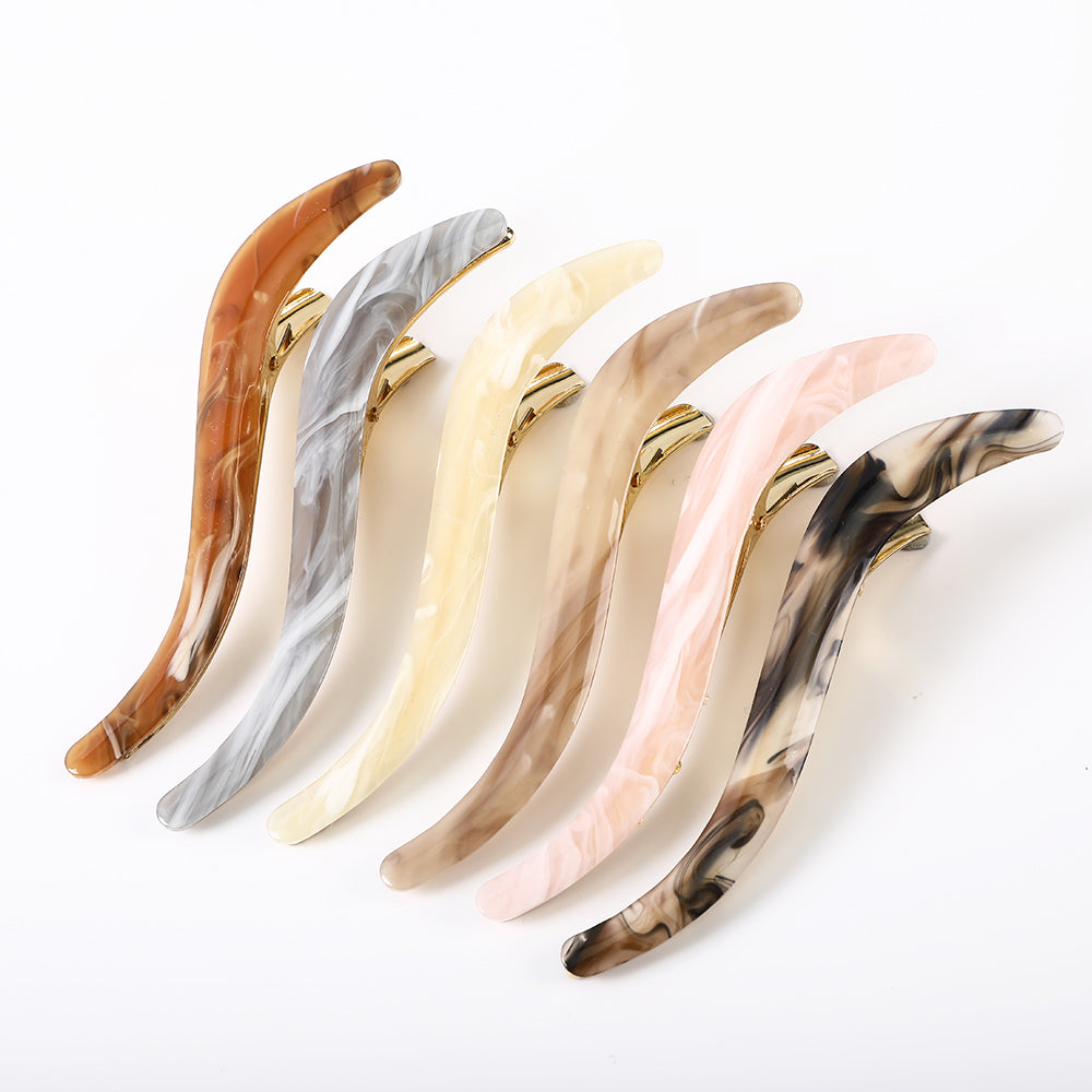 【Awaytr】CB1225 s-shaped water ripple hair clip