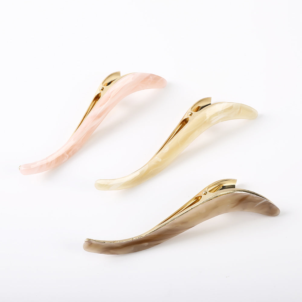 【Awaytr】CB1225 s-shaped water ripple hair clip