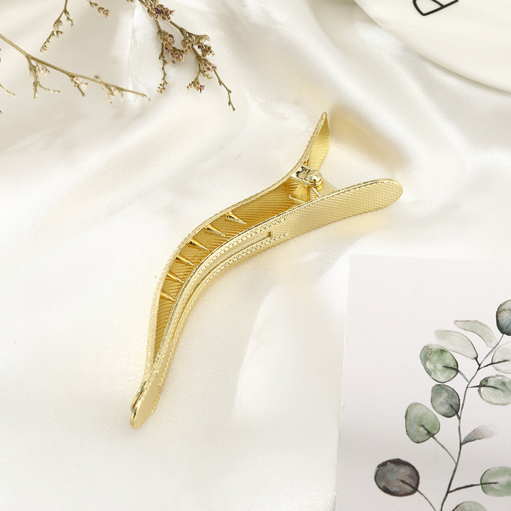 【Awaytr】CB1258 9cm Snake Pattern Alloy Hair Clip