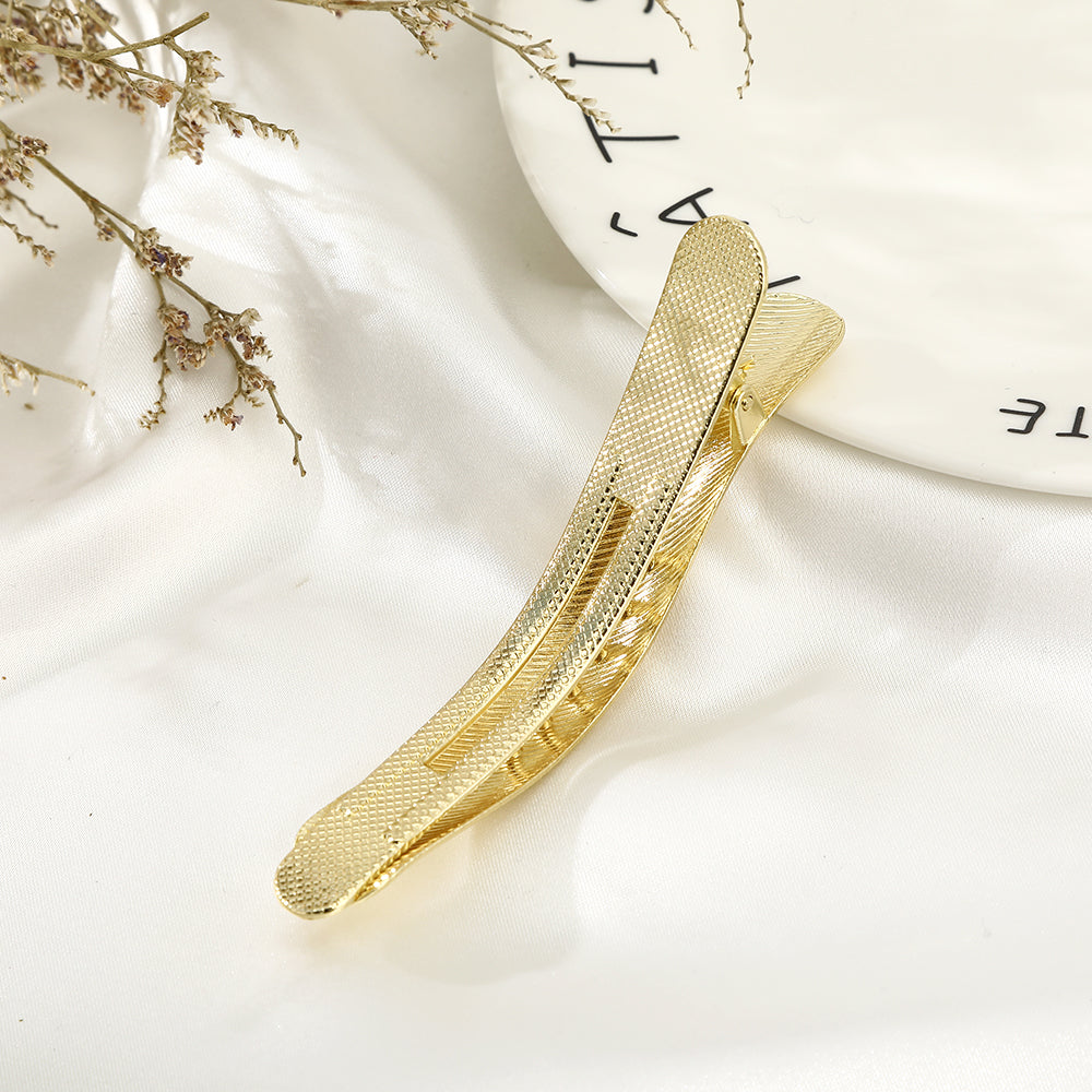 【Awaytr】CB1258 9cm Snake Pattern Alloy Hair Clip