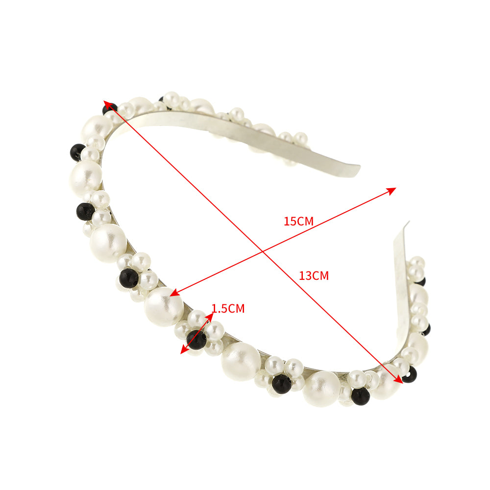 【Awaytr】CB1326 Full Pearl Flower Headband