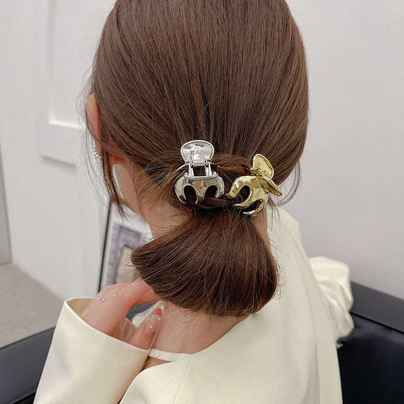 【Awaytr】CB1321 3.5cm Metal Pumpkin Style hair clip