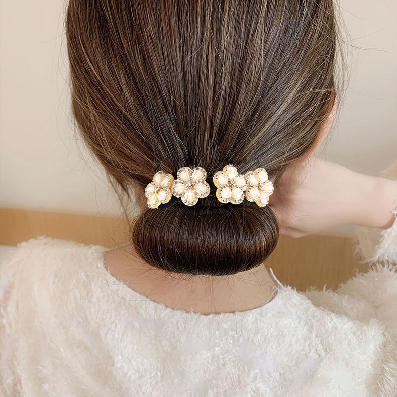 【Awaytr】CB1354 Rhinestone Flower Hair Clip