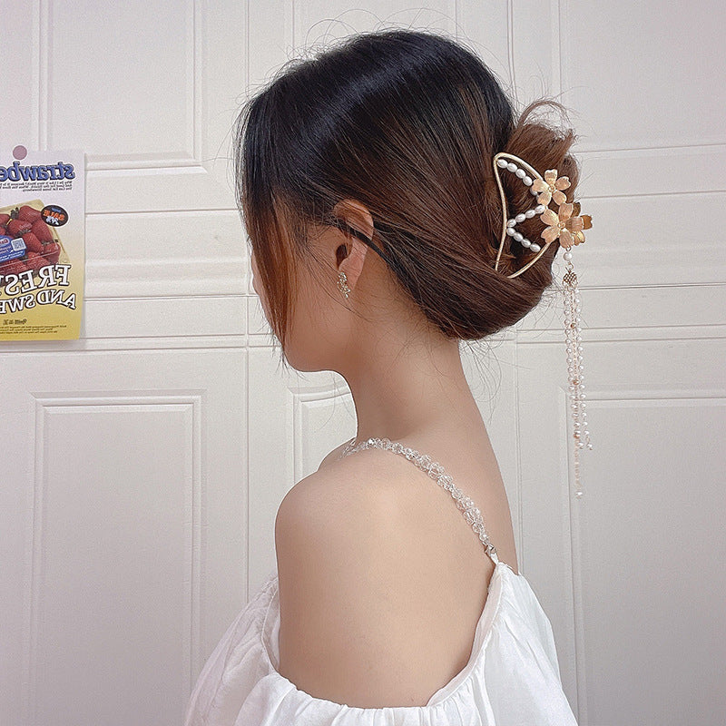 【Awaytr】 CD1621 tassel hair claw clip