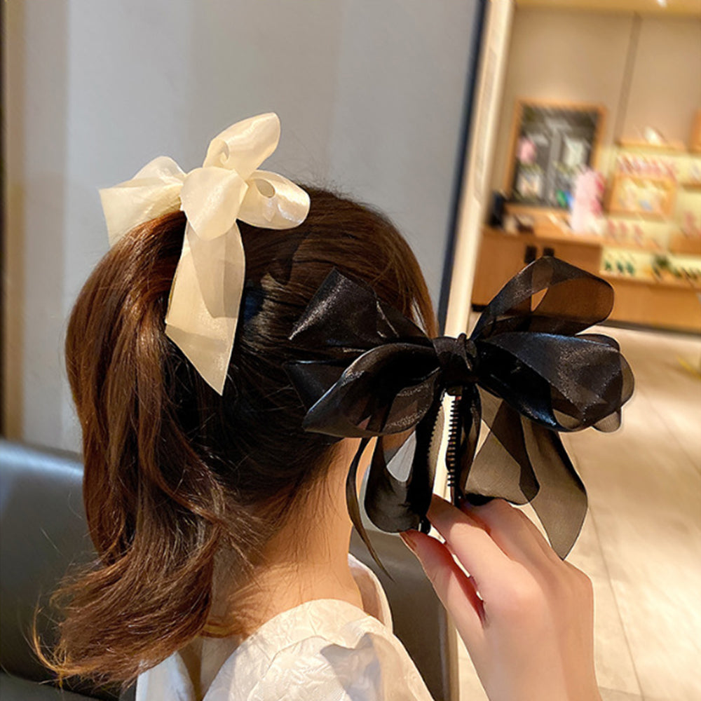 【Awaytr】CD1652 Bow tie banana hair clip