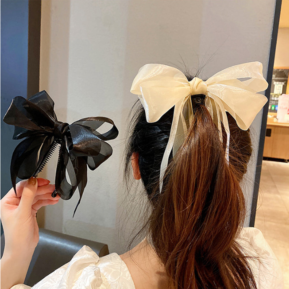 【Awaytr】CD1652 Bow tie banana hair clip