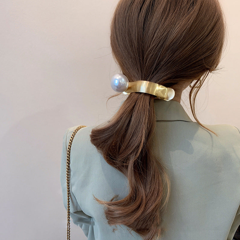 【Awaytr】CB1285 Metal Pearl Hair Clip