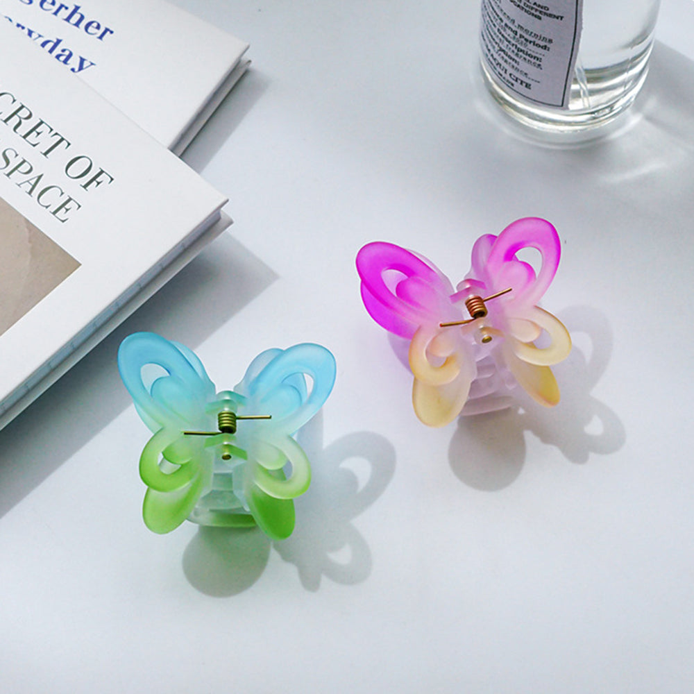 【Awaytr】CD1651 6cmGradient Double Layer Butterfly Hair Clip