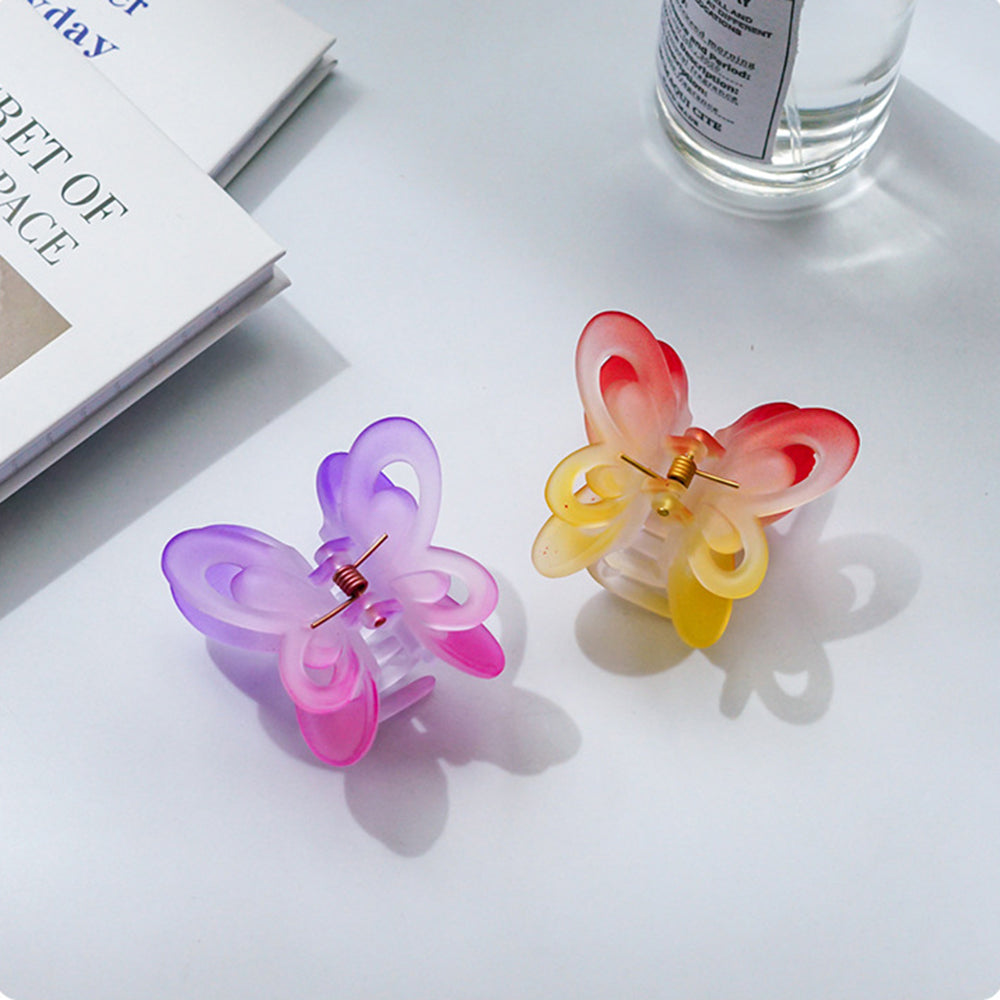 【Awaytr】CD1651 6cmGradient Double Layer Butterfly Hair Clip