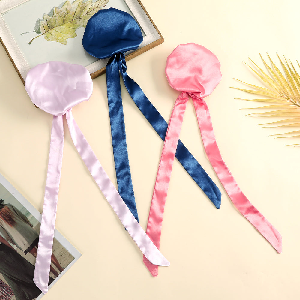 Solid Color Scrunchies Ponytail Spherical Bun Ribbon｜Awaytr®