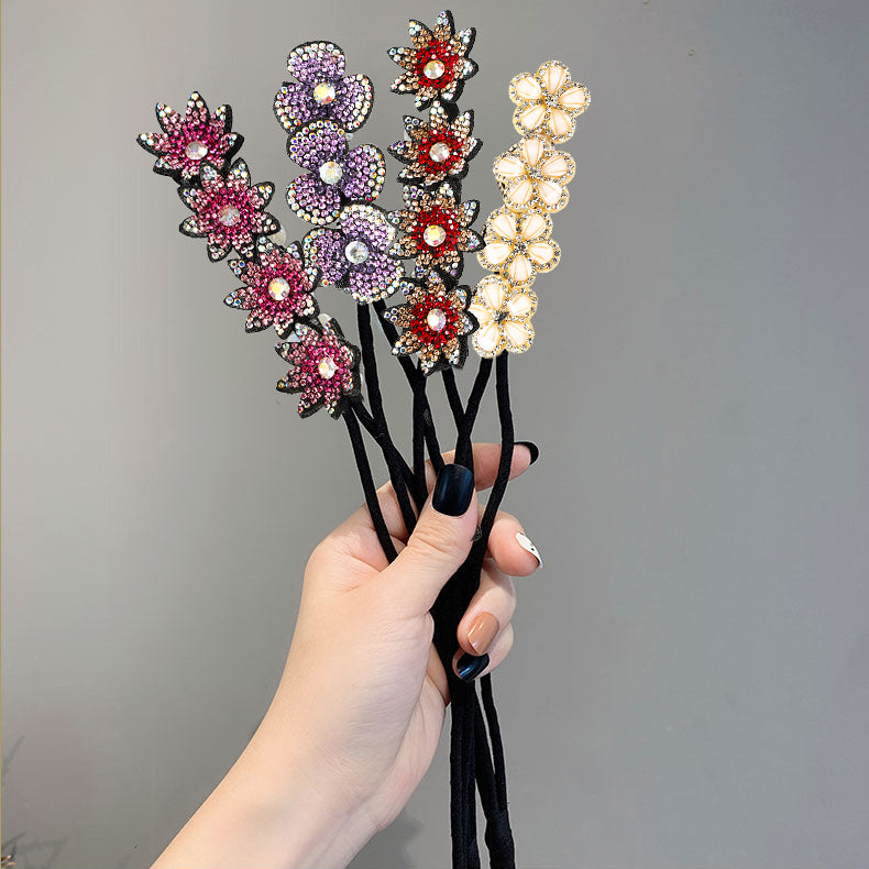 【Awaytr】CB1354 Rhinestone Flower Hair Clip