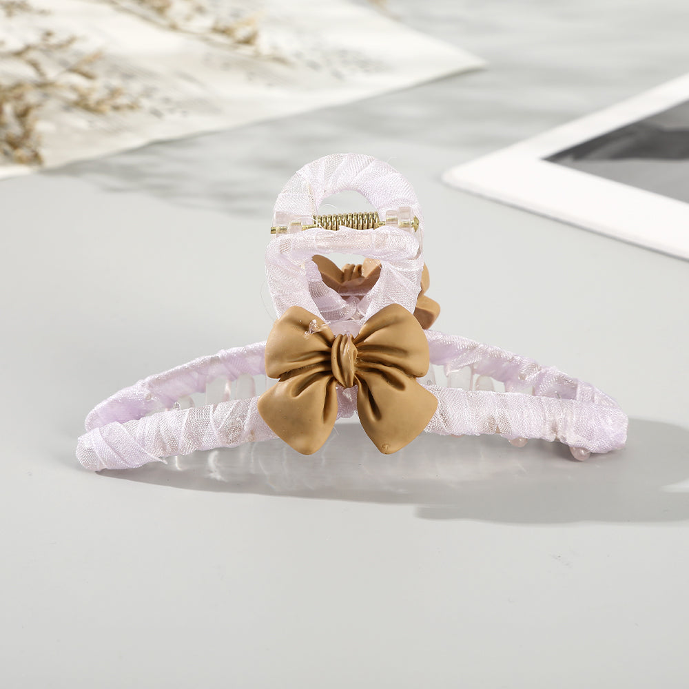 【Awaytr】CD1646 11cm bow cross hair clip