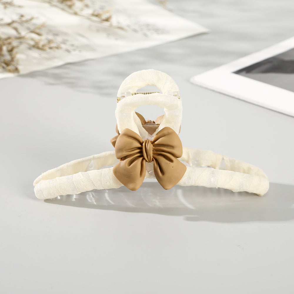 【Awaytr】CD1646 11cm bow cross hair clip