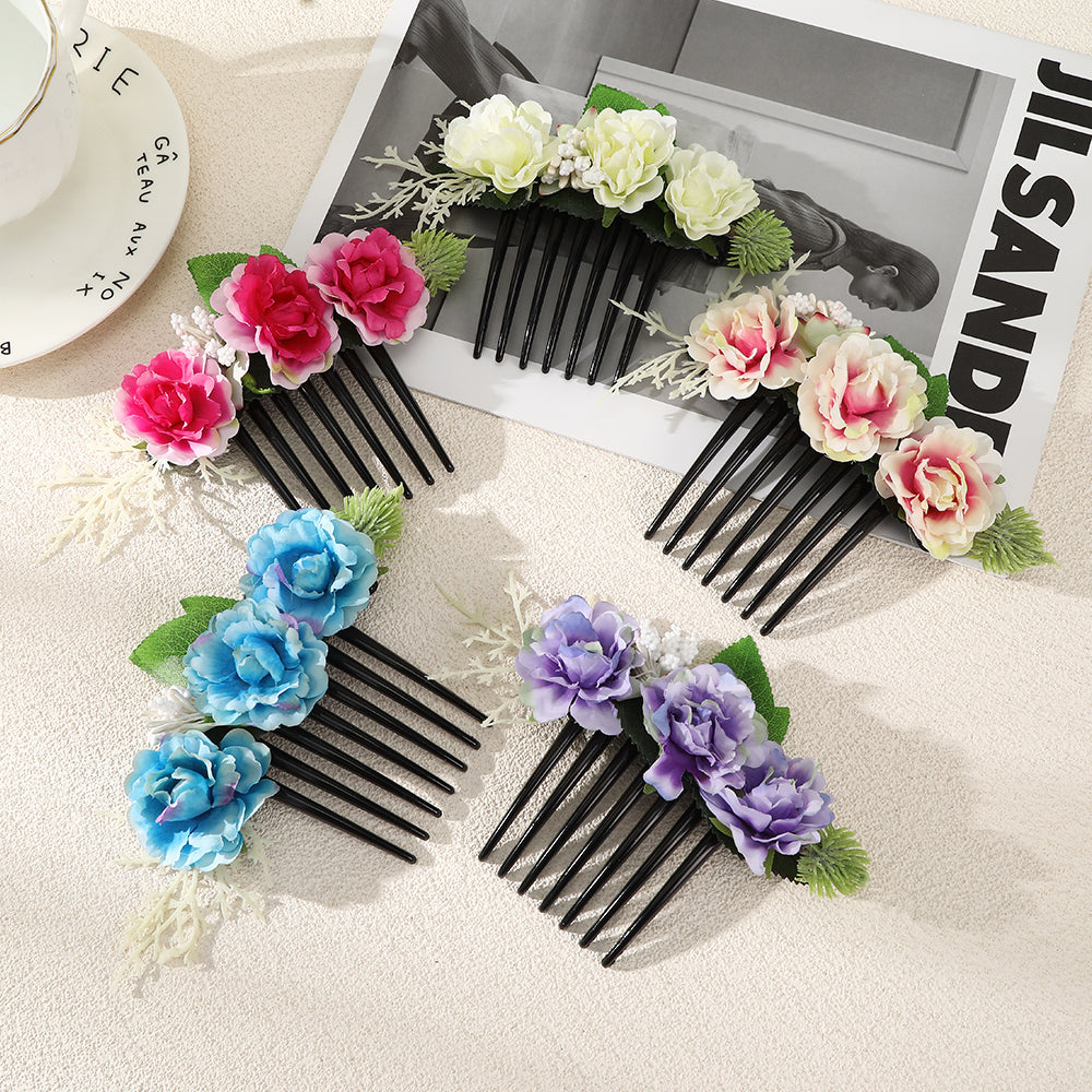 【Awaytr】CB1208 flower hair comb