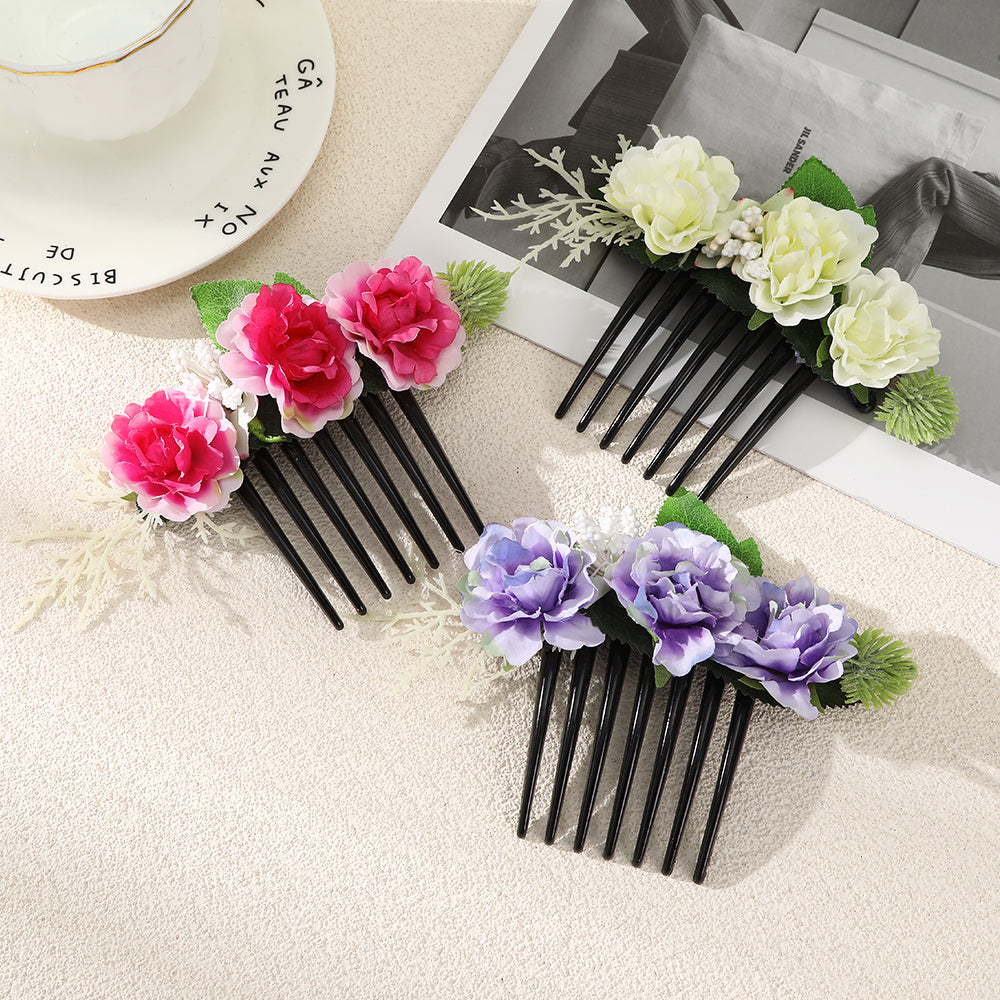 【Awaytr】CB1208 flower hair comb