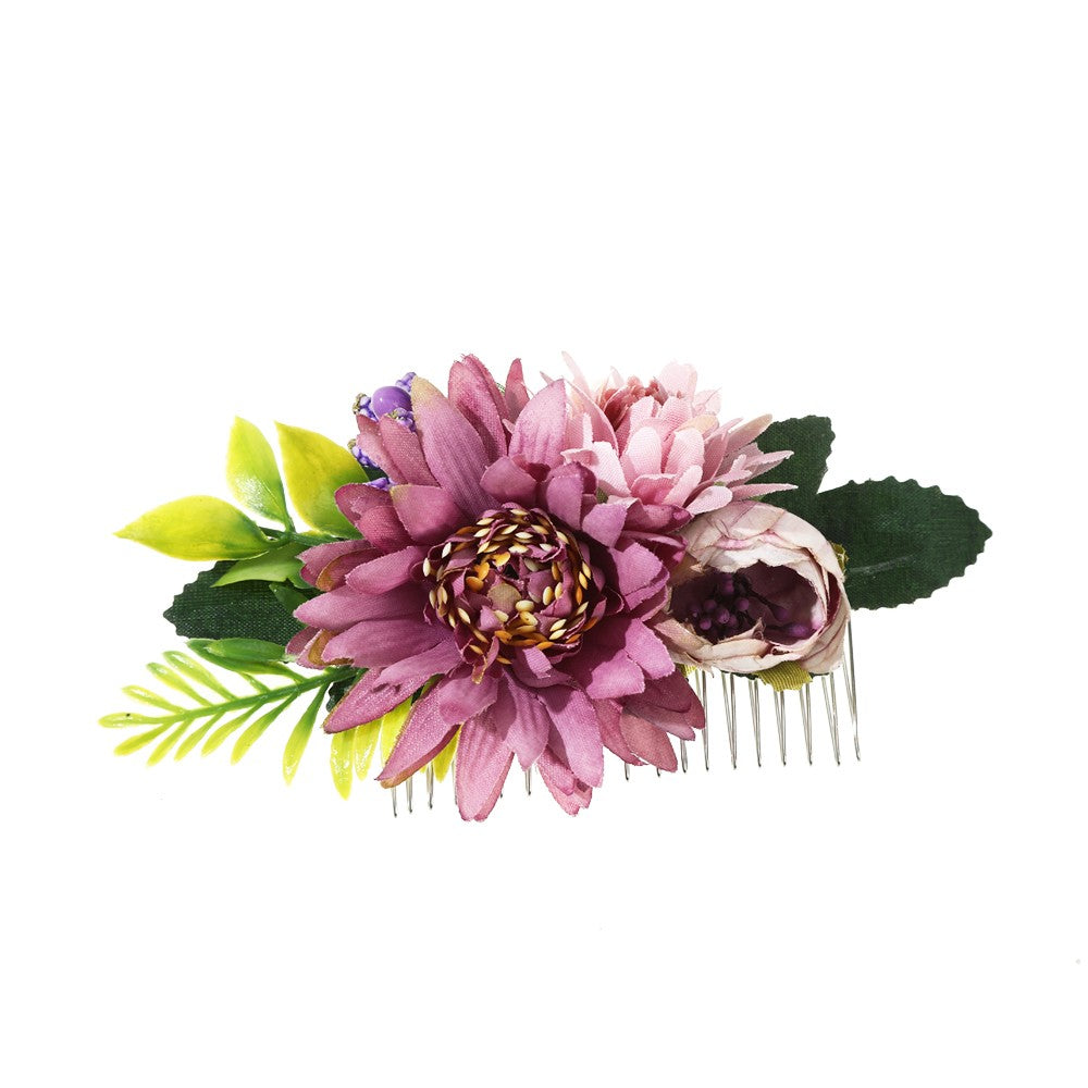 【Awaytr】CB0759 artificial flower hair comb