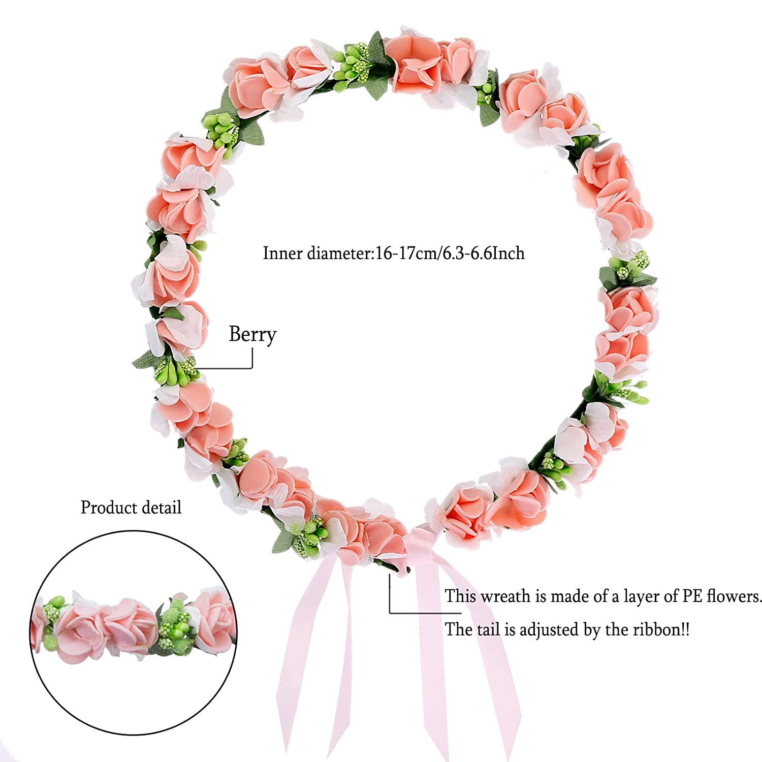 Pink Flower Wreath｜Awaytr®