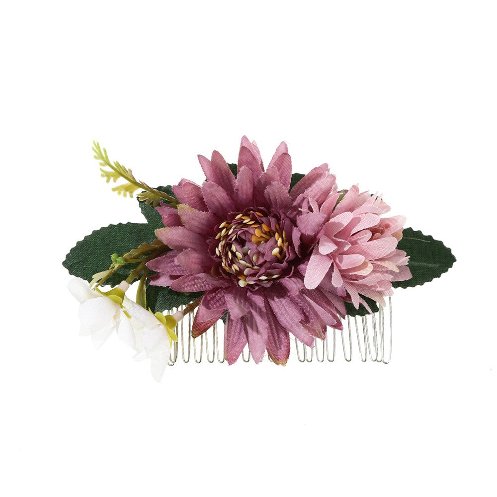 【Awaytr】CB0759 artificial flower hair comb