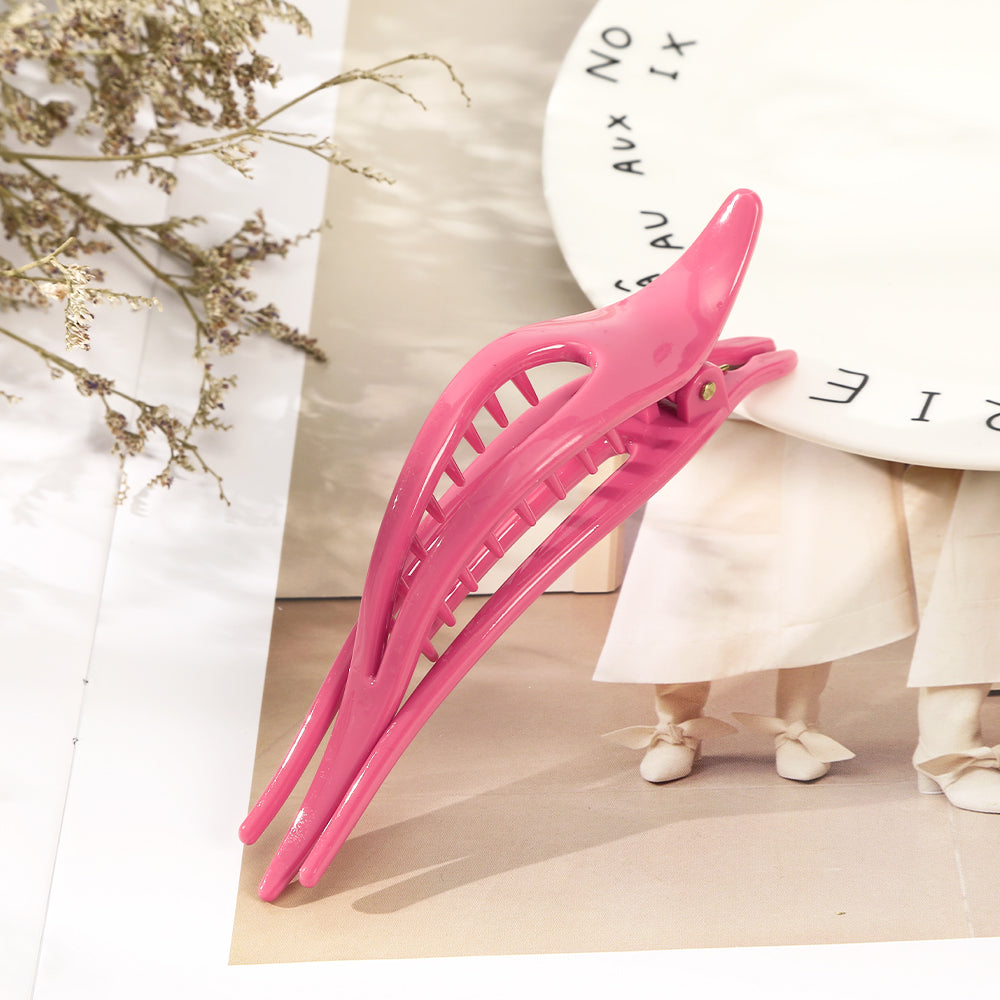 【Awaytr】CB1293 12cm bright surface three tooth hair clip