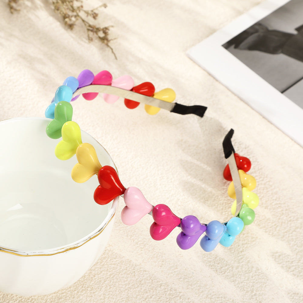 【Awaytr】CB1109 Colorful Big Heart Headband