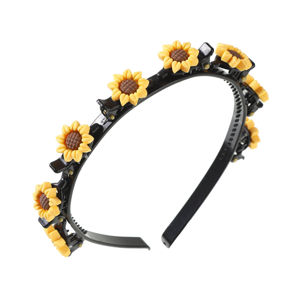 【Awaytr】CB1234 Fruits and flowers braided hair band sunflower