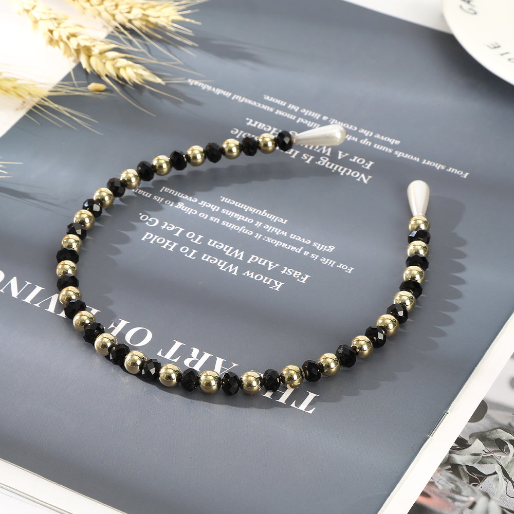 【Awaytr】 CB1417 Pearl Beaded Headband