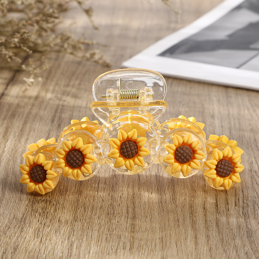 【Awaytr】CB1233 Fruit & Flower Hair Clasp Sunflower