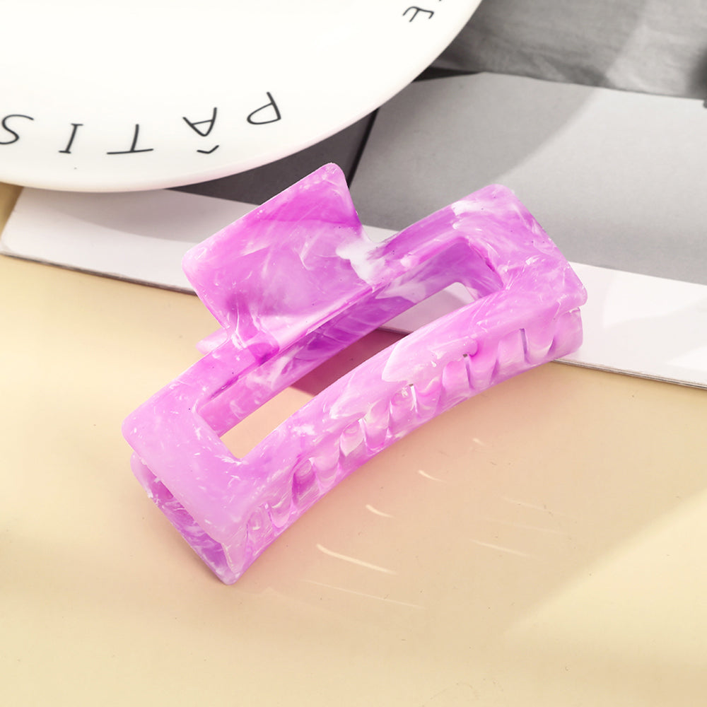 【Awaytr】CB1287 8.5cm Marbled Rectangle Hair Clip