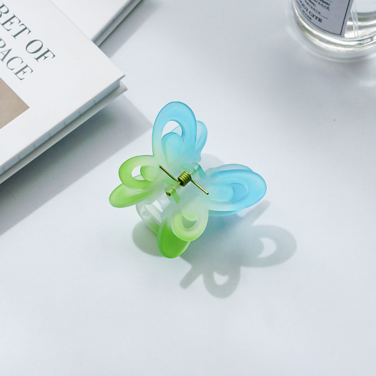 【Awaytr】CD1651 6cmGradient Double Layer Butterfly Hair Clip