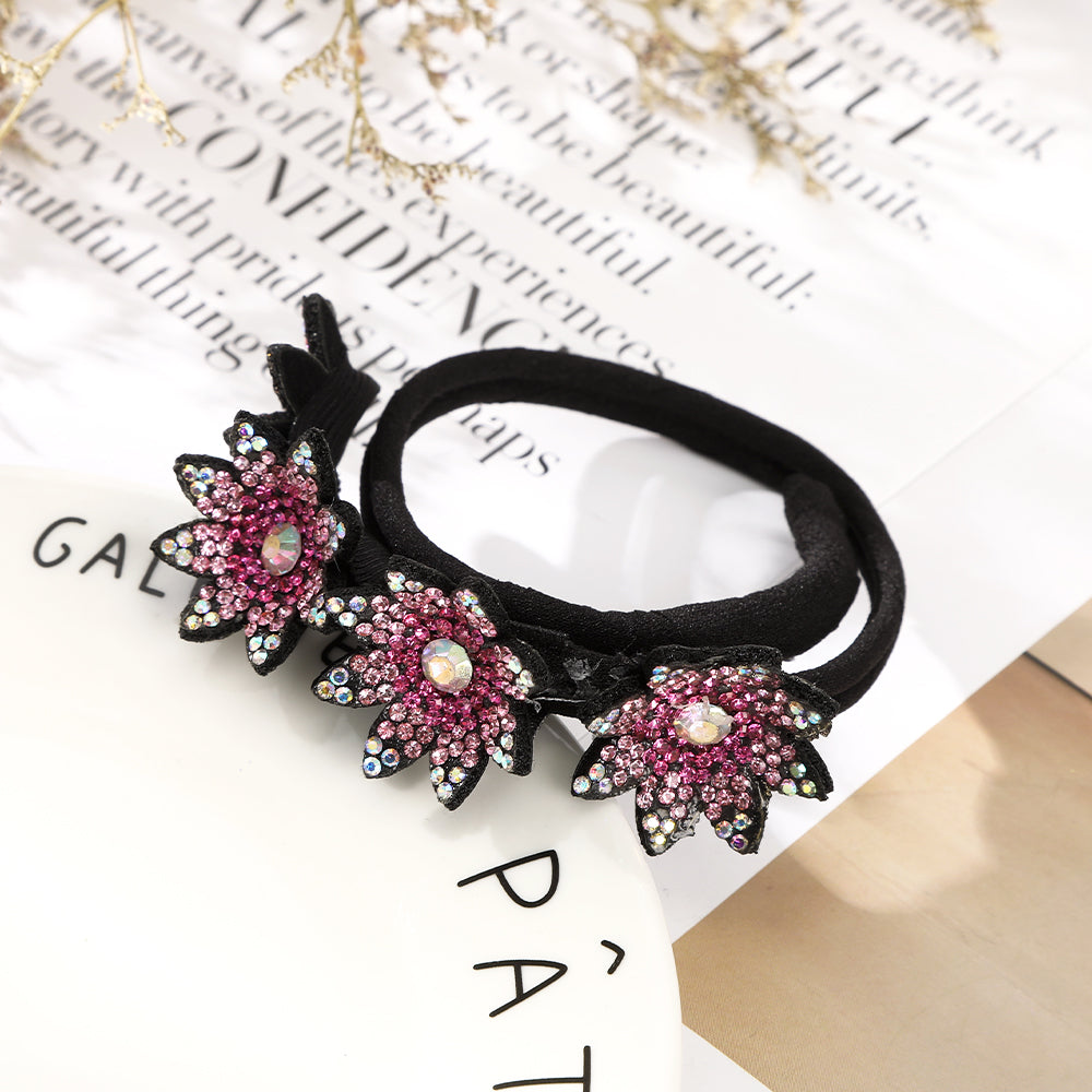 【Awaytr】CB1354 Rhinestone Flower Hair Clip