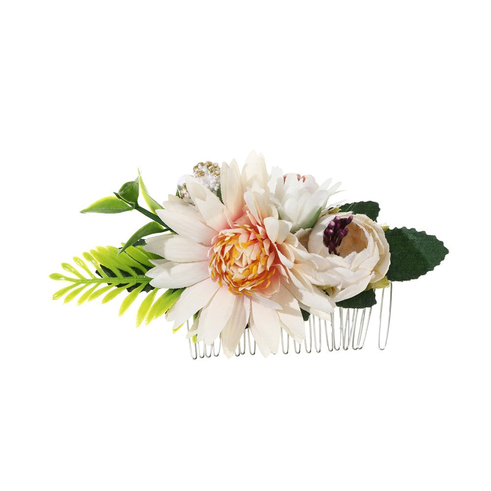 【Awaytr】CB0759 artificial flower hair comb