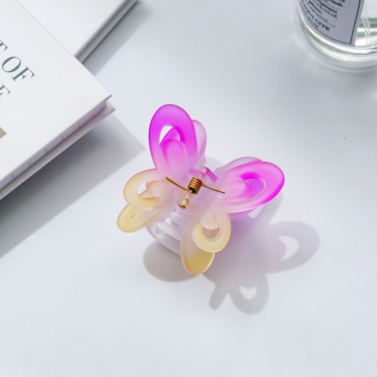 【Awaytr】CD1651 6cmGradient Double Layer Butterfly Hair Clip