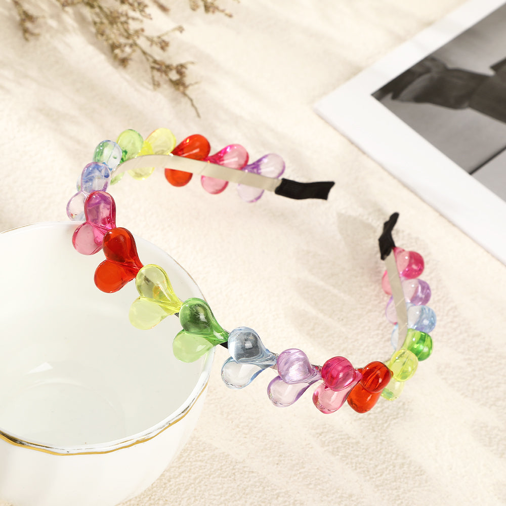 【Awaytr】CB1109 Colorful Big Heart Headband