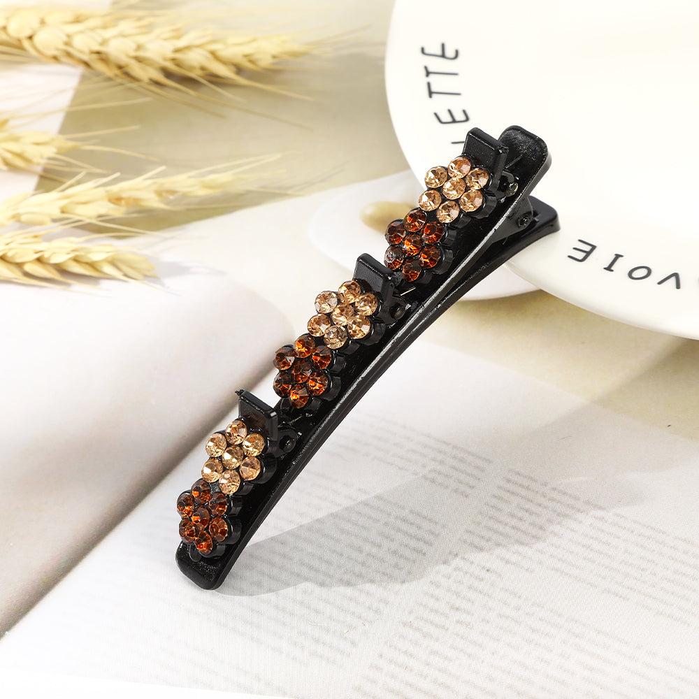 【Awaytr】CB1416 Rhinestone Flower Hairpin