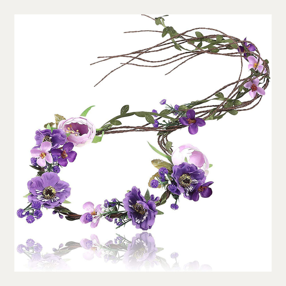 Bohemian Adjustable Rattan Leaf Flower Garland｜Awaytr®