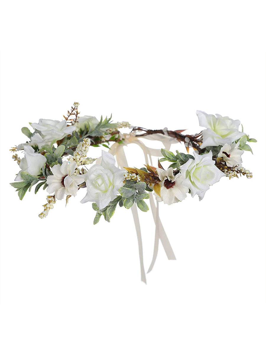 Boho Floral Bridal Hair Garland｜Awaytr®