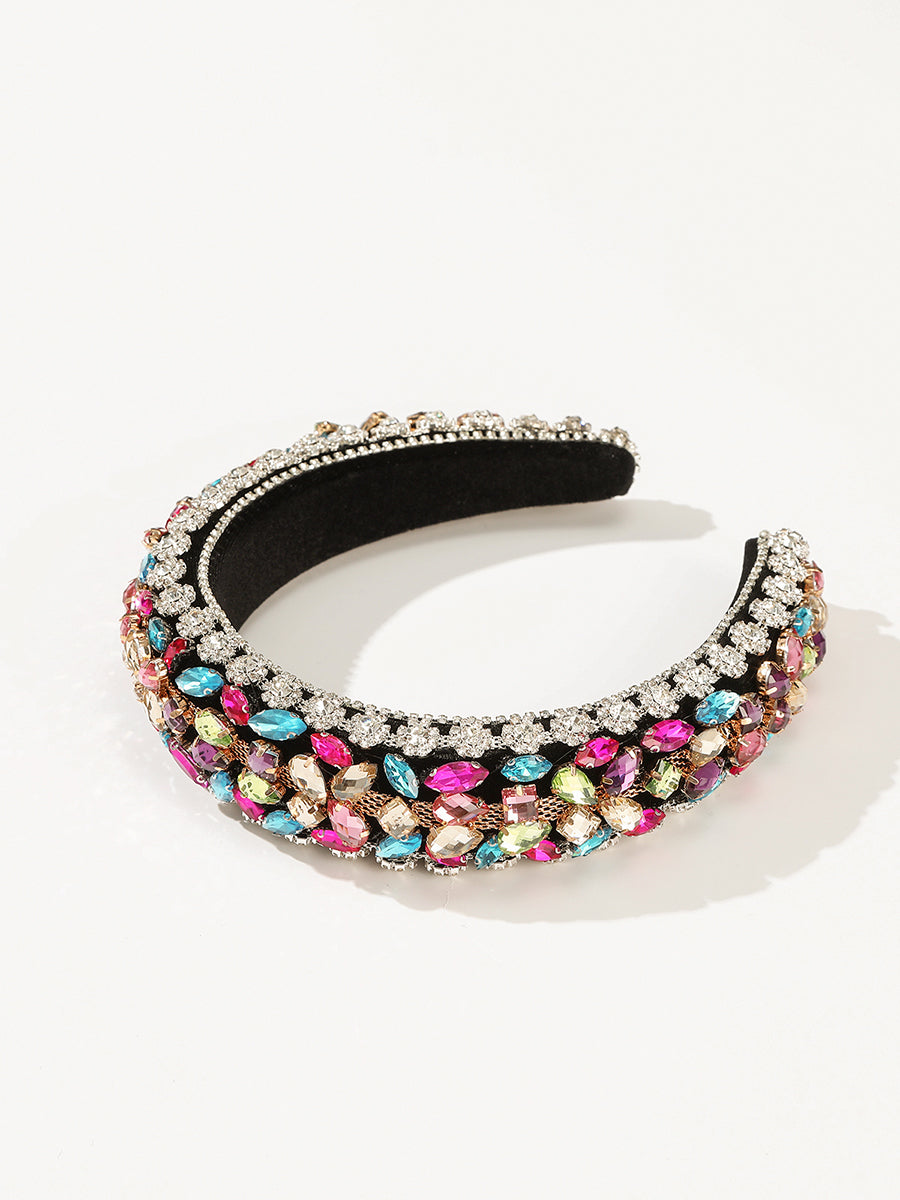 Padded Baroque Rhinestone Headband｜Awaytr®