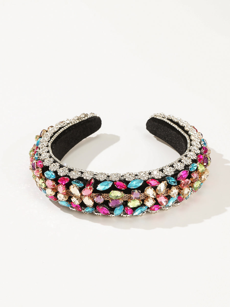 Padded Baroque Rhinestone Headband｜Awaytr®