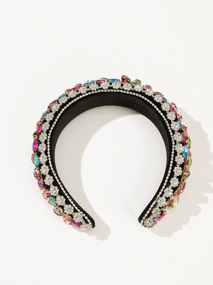 Padded Baroque Rhinestone Headband｜Awaytr®